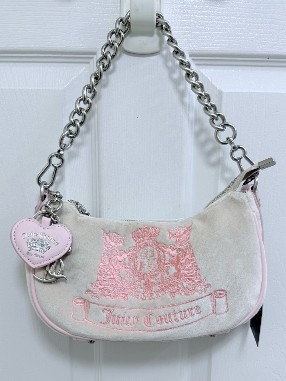 NWT UK 🇬🇧 Exclusive Juicy Couture Twig Dog Hobo Bag in Light Pink